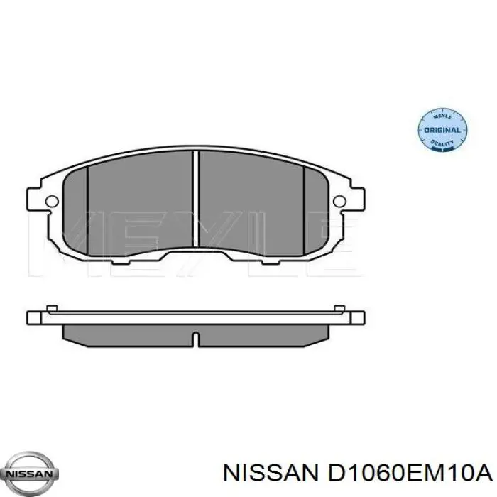Колодки Nissan/Infiniti D1060EM10A цена, от 38.49 USD