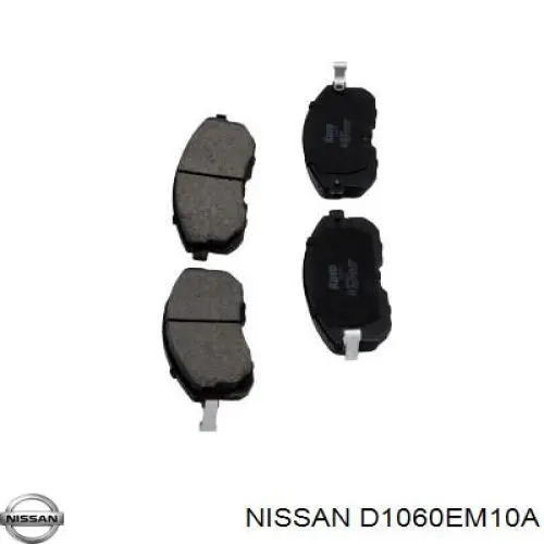 Передние тормозные колодки D1060EM10A Nissan/Infiniti
