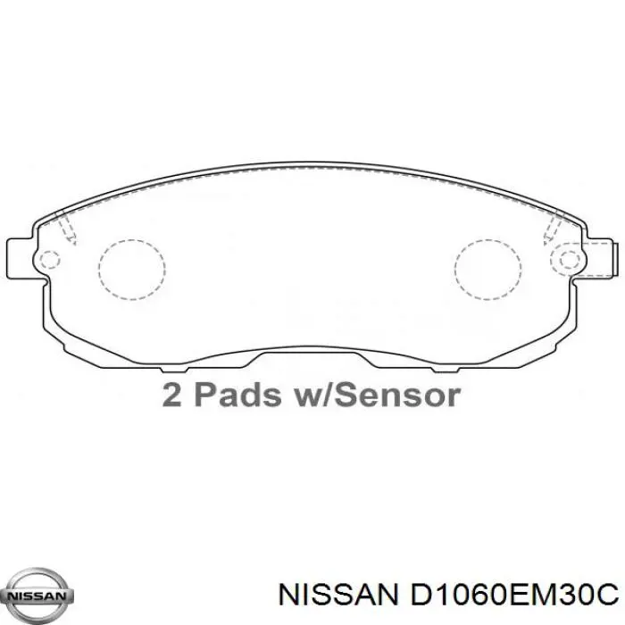 Передние тормозные колодки D1060EM30C Nissan/Infiniti