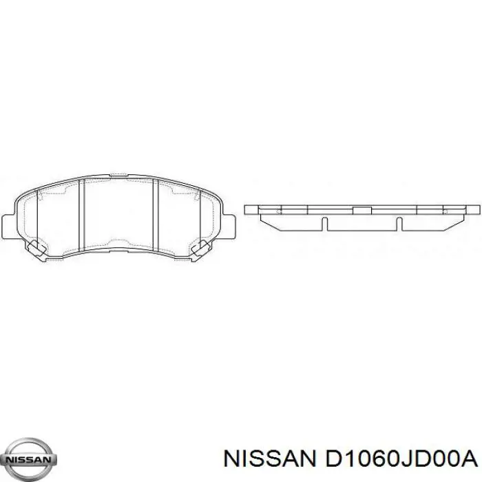 Колодки Nissan/Infiniti D1060JD00A цена, от 36.45 USD
