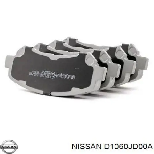 D1060JD00A Nissan колодки тормозные передние дисковые