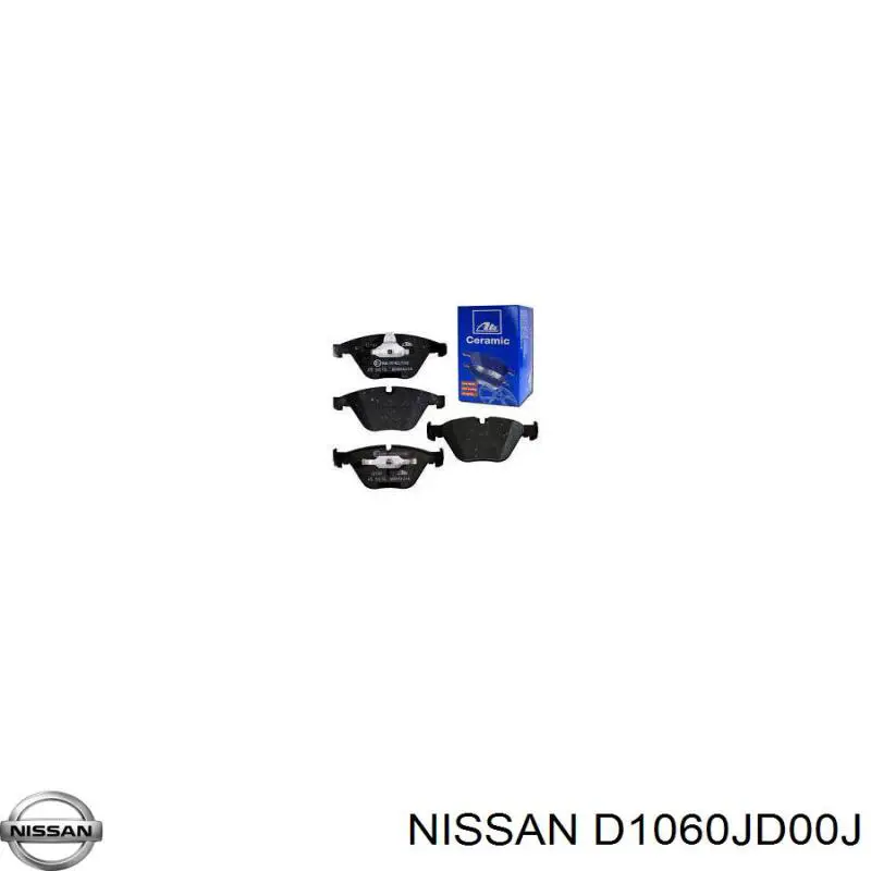 Передние тормозные колодки D1060JD00J Nissan/Infiniti