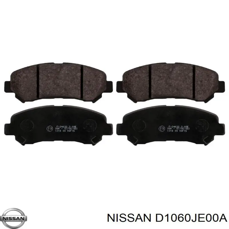 Тормозные колодки Nissan/Infiniti D1060JE00A