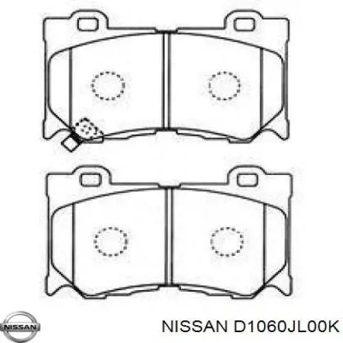 Купить D1060JL00K Nissan/Infiniti Колодки тормозные