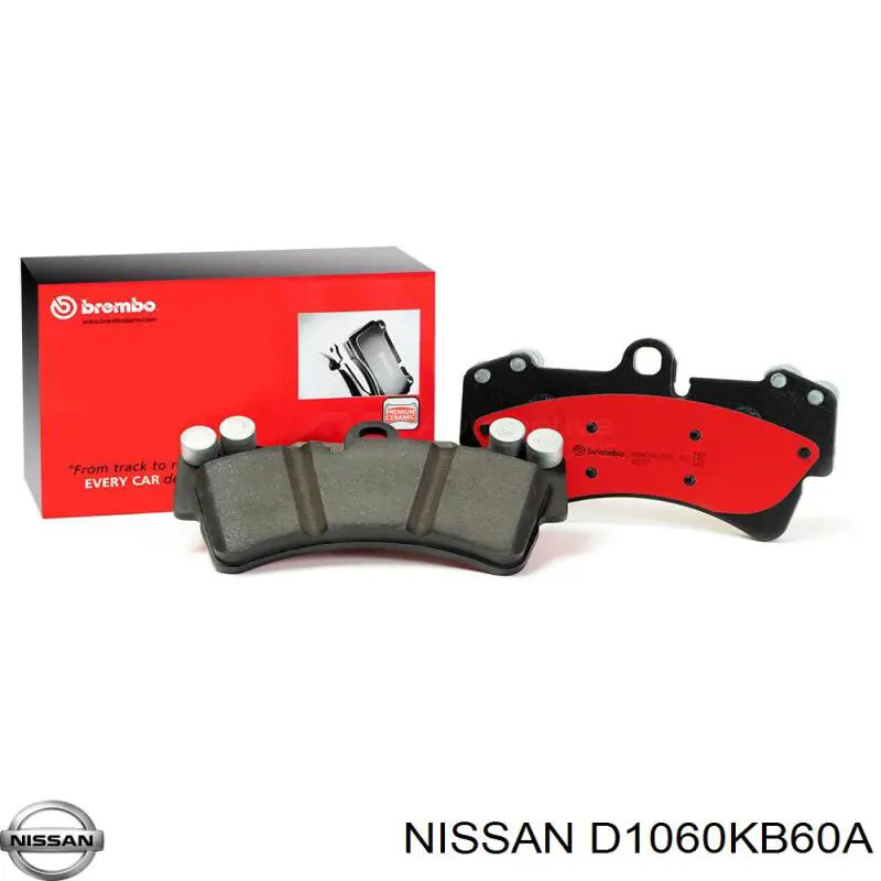 D1060KB60A Nissan колодки тормозные передние дисковые