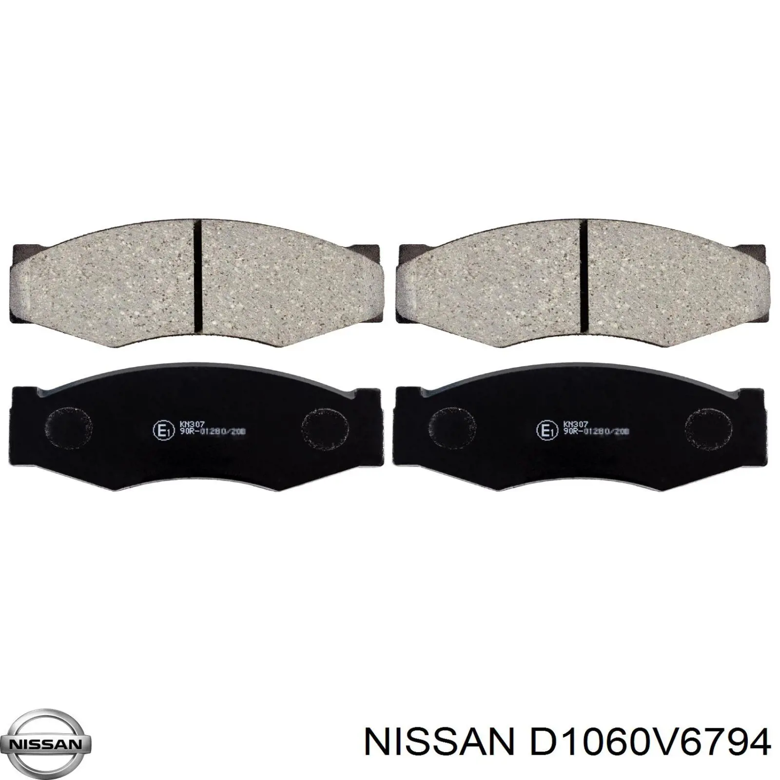 Передние тормозные колодки D1060V6794 Nissan