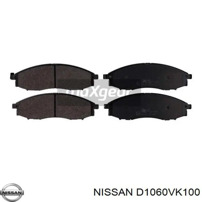 Передние тормозные колодки D1060VK100 Nissan