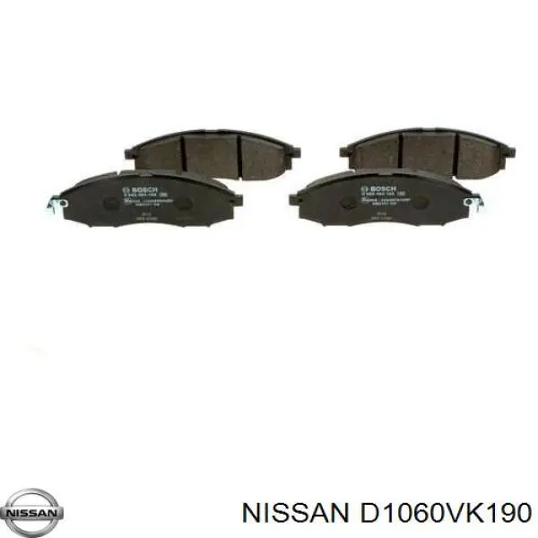 Передние тормозные колодки D1060VK190 Nissan/Infiniti