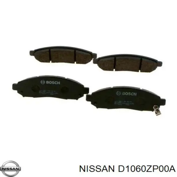 D1060ZP00A Nissan колодки тормозные передние дисковые