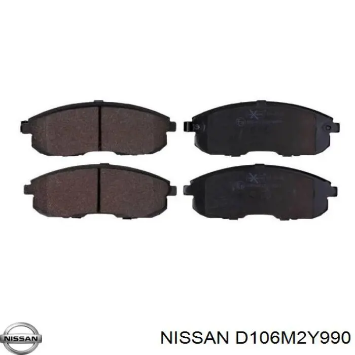 Передние тормозные колодки D106M2Y990 Nissan