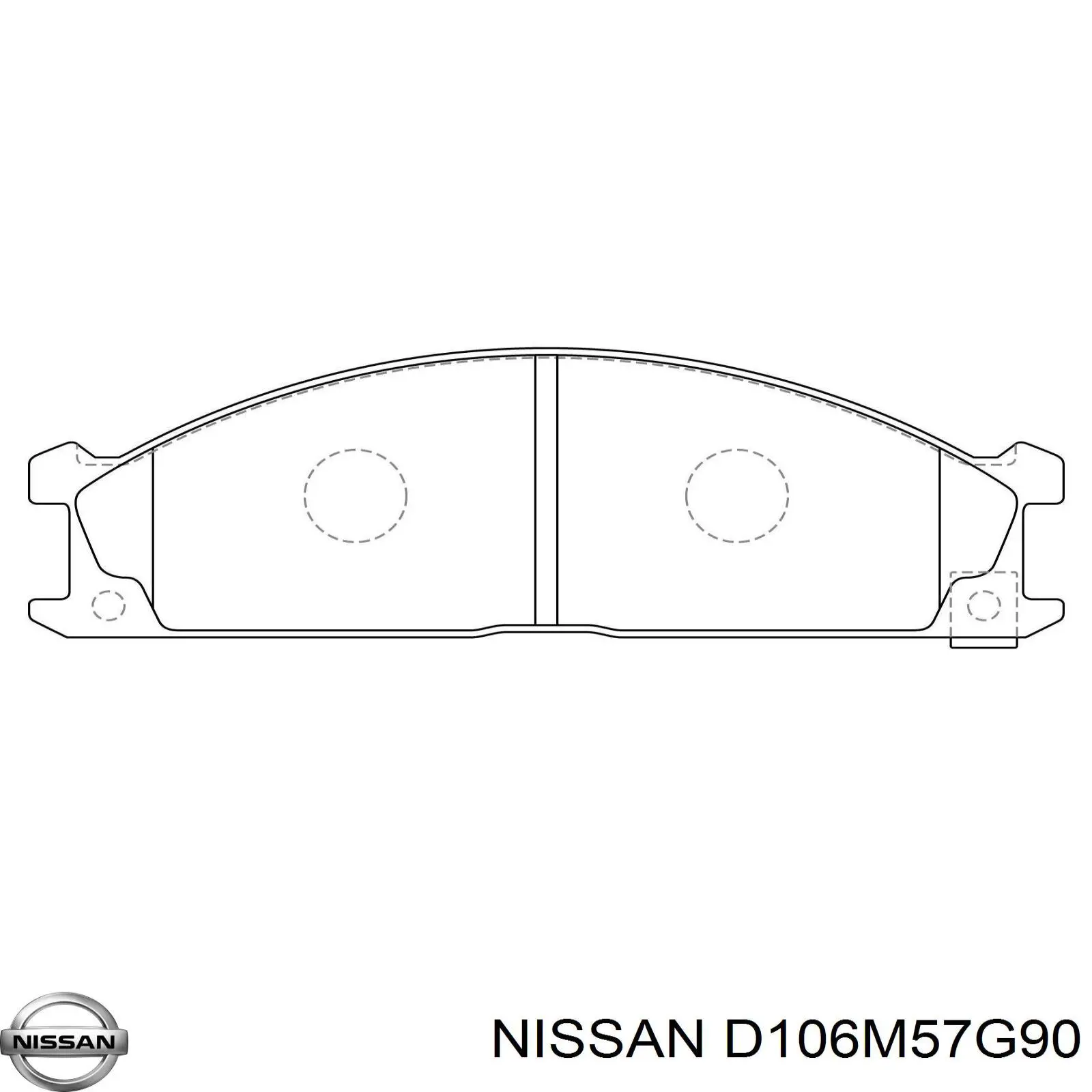 Колодки Nissan/Infiniti D106M57G90 цена, от 27.07 USD