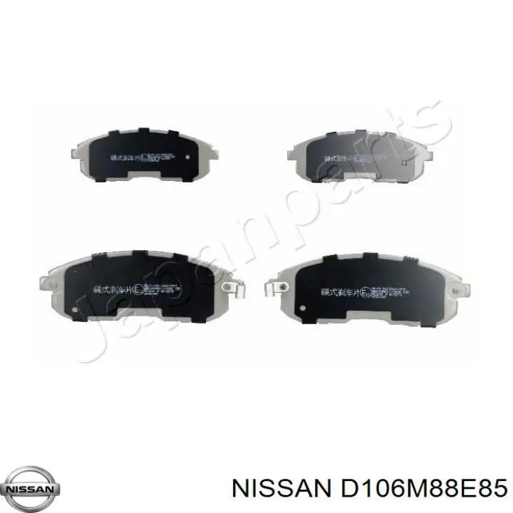 D106M88E85 Nissan передние тормозные колодки