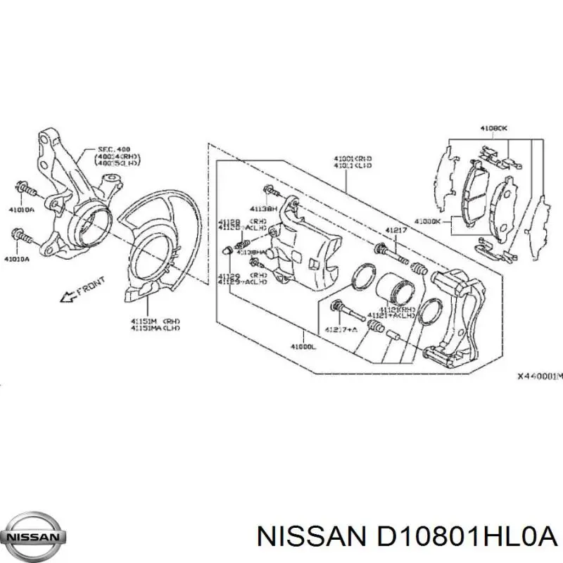 D10801HL0A Nissan 