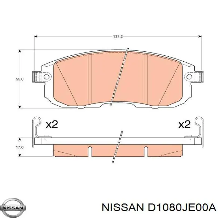 Комплект пружинок крепления дисковых колодок, передних Febest 0203T31F цена, от 7.78 USD