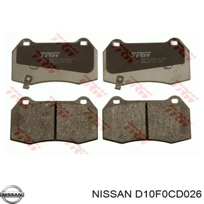 Колодки Nissan/Infiniti D10F0CD026 цена, от 36.60 USD
