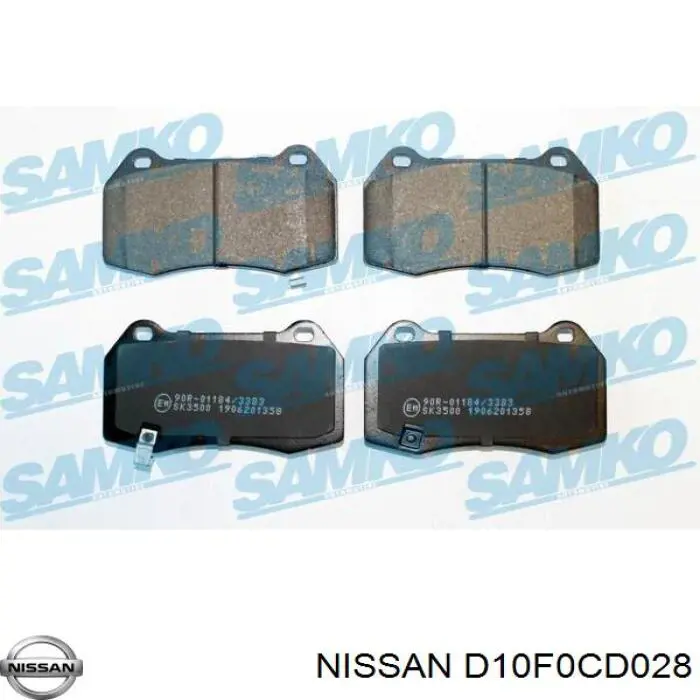 Колодки Nissan/Infiniti D10F0CD028 цена, от 36.60 USD