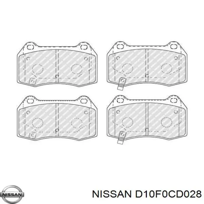 D10F0CD028 Nissan/Infiniti Колодки передние