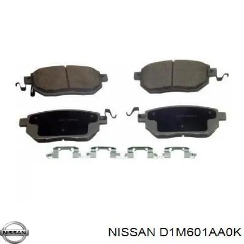 Купить D1M601AA0K Nissan/Infiniti Колодки тормозные