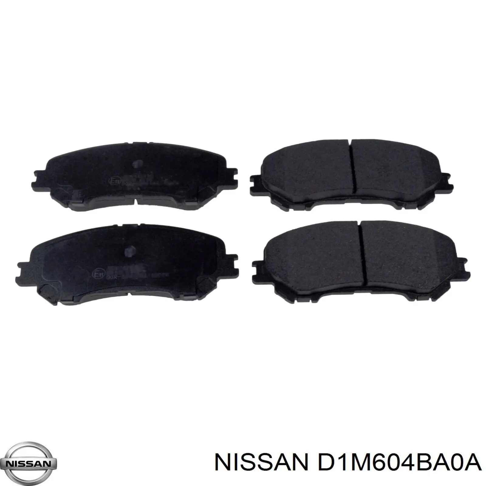 Колодки тормозные передние дисковые Nissan D1M604BA0A