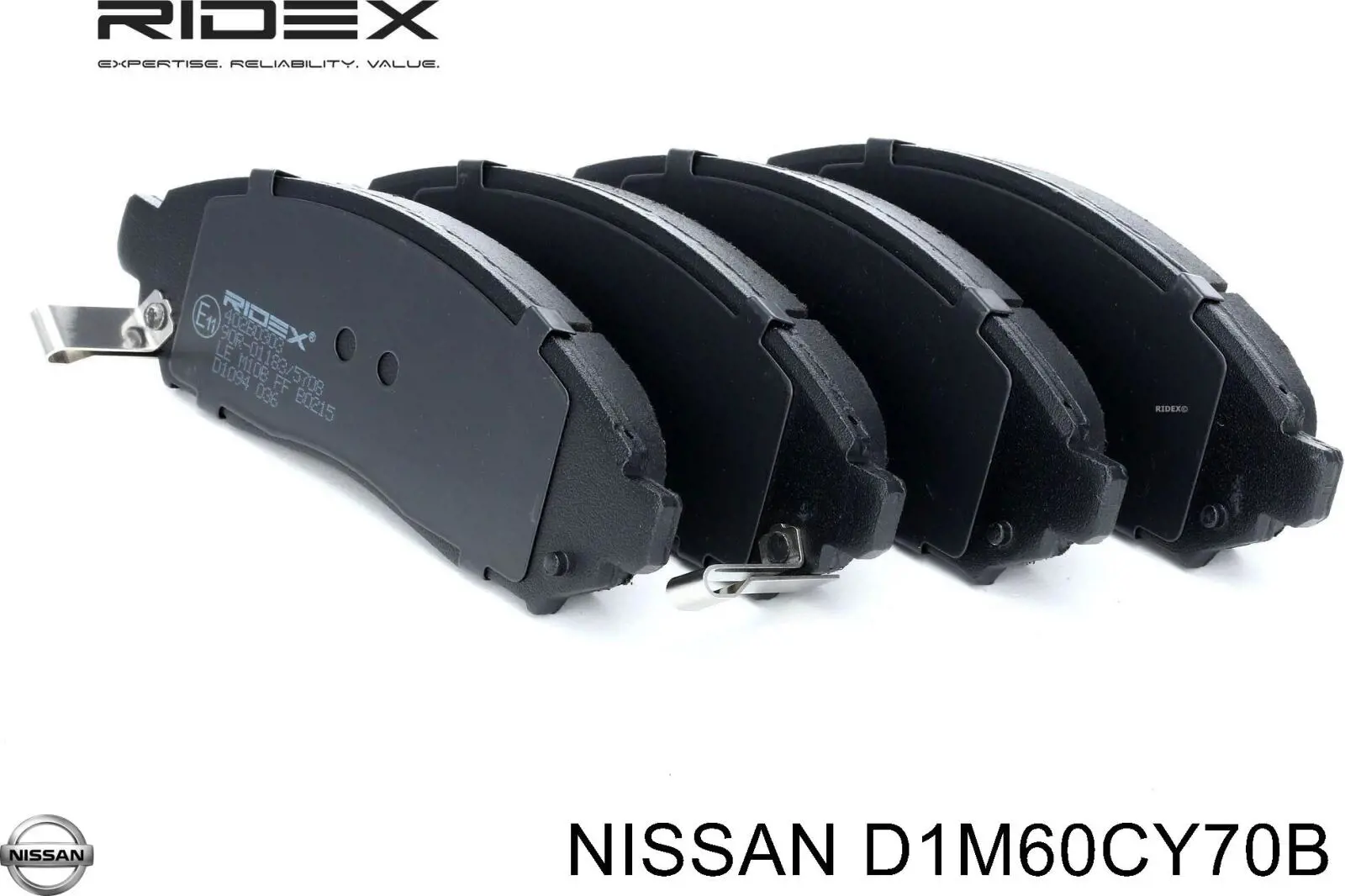 Купить D1M60CY70B Nissan/Infiniti Колодки тормозные