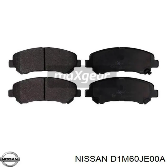 Передние тормозные колодки D1M60JE00A Nissan