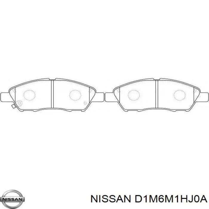Колодки Nissan/Infiniti D1M6M1HJ0A цена, от 23.81 USD