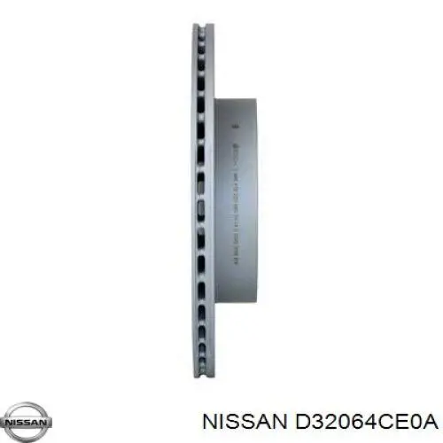 D32064CE0A Nissan disco do freio traseiro