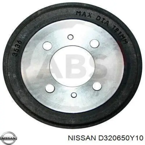 Тормозной барабан D320650Y10 Nissan