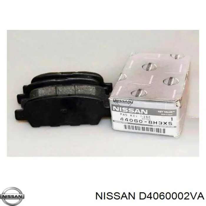 Колодки гальмові задні, дискові D4060002VA Nissan