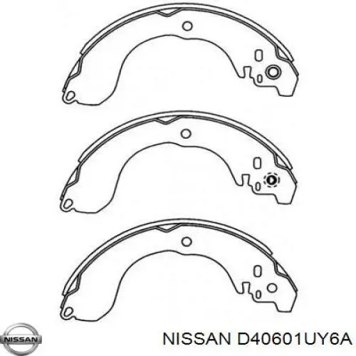 Тормоза рабочие задние ножные и тормозные барабаны Nissan/Infiniti D40601UY6A цена, от 29.63 USD