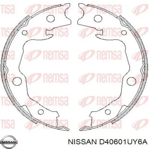 Купить D40601UY6A Nissan/Infiniti Задние барабанные тормозные колодки