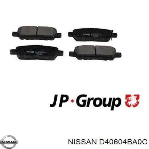 Задние дисковые колодки Nissan/Infiniti D40604BA0C