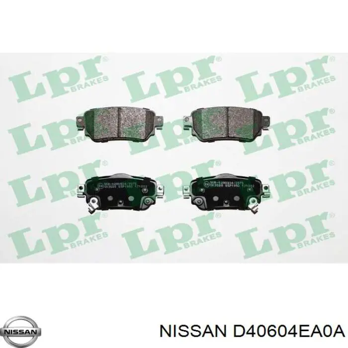 Колодки дисковые  Nissan/Infiniti D40604EA0A цена, от 30.73 USD