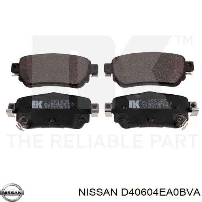 Колодки дисковые  Nissan/Infiniti D40604EA0BVA цена, от 28.14 USD