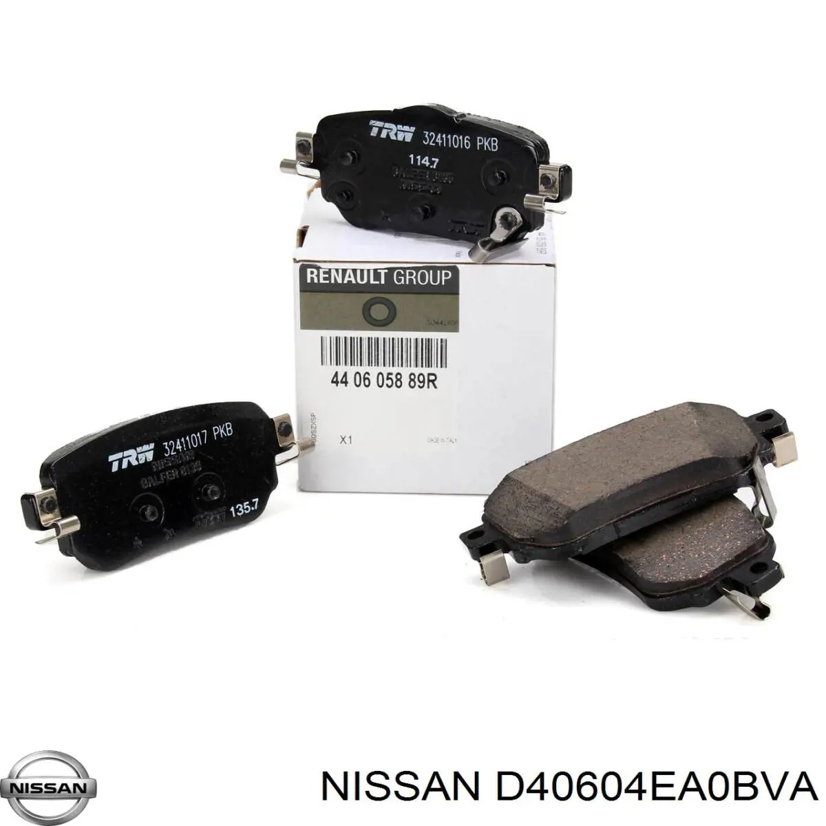 Купить D40604EA0BVA Nissan/Infiniti Колодки тормозные задние, дисковые