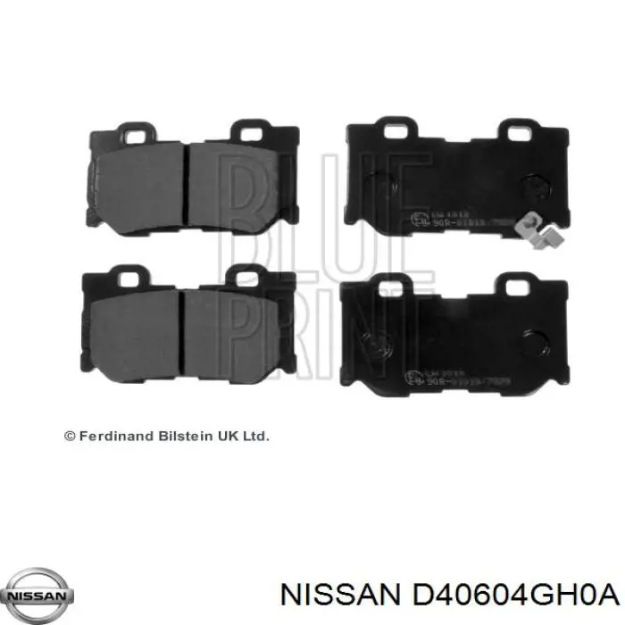 Задние тормозные колодки D40604GH0A Nissan