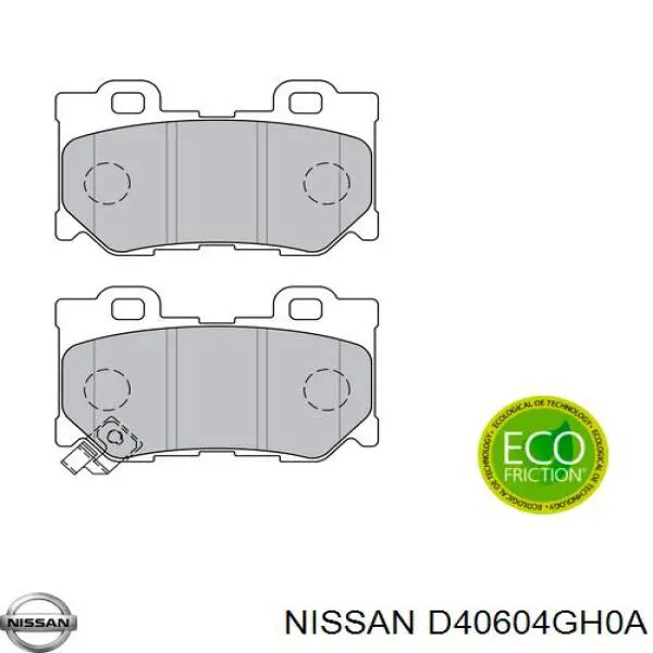 Колодки дисковые  Nissan/Infiniti D40604GH0A цена, от 44.63 USD