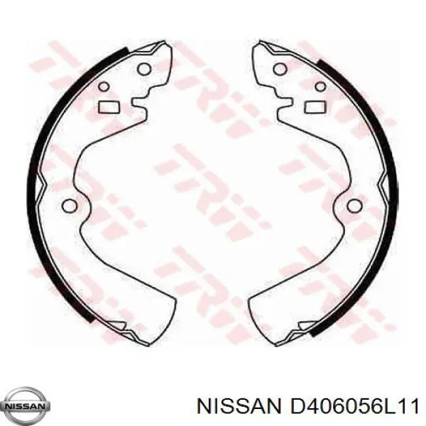 Задние барабанные колодки D406056L11 Nissan