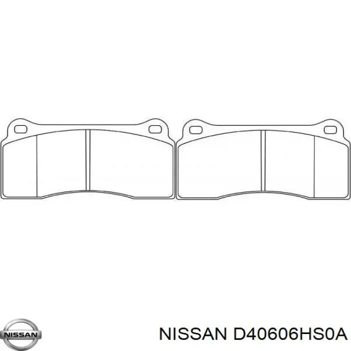 Задние тормозные колодки D40606HS0A Nissan