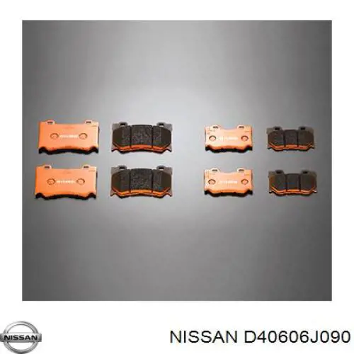 Купить 440603Y590 Nissan/Infiniti Колодки тормозные задние, дисковые