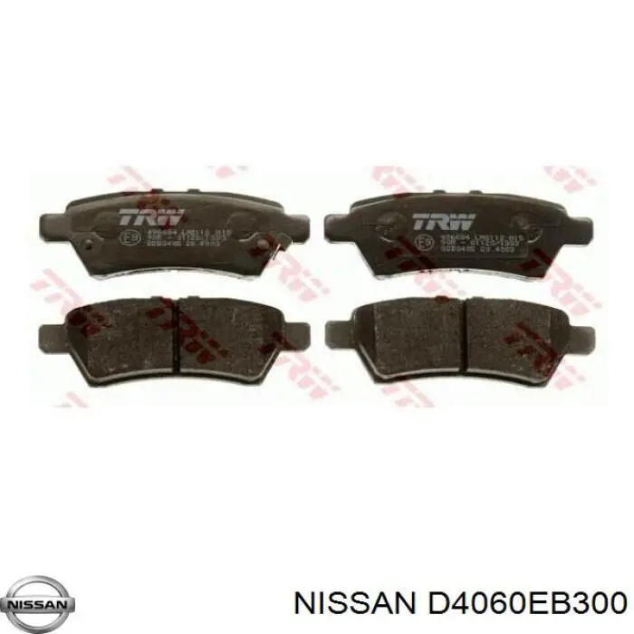 Задние тормозные колодки D4060EB300 Nissan