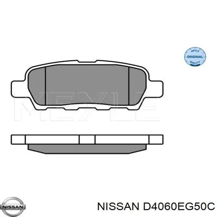 Колодки дисковые  Nissan/Infiniti D4060EG50C цена, от 23.19 USD