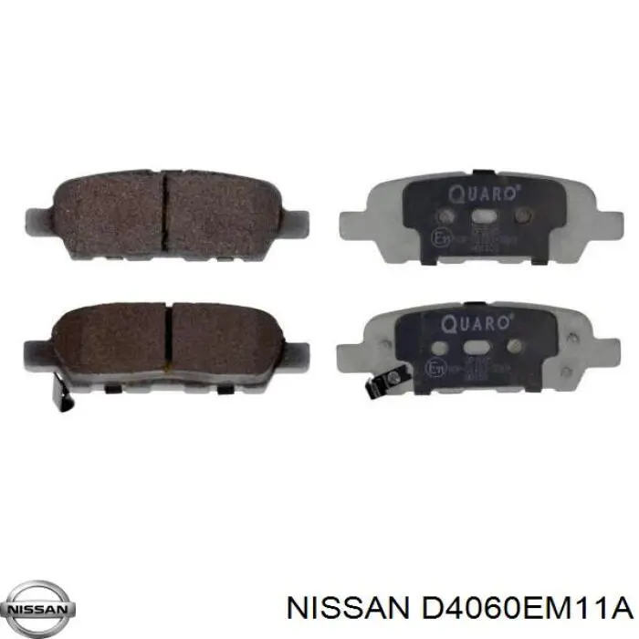 Задние тормозные колодки D4060EM11A Nissan