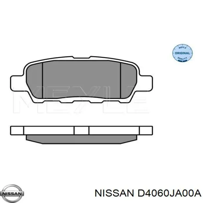 Колодки дисковые  Nissan/Infiniti D4060JA00A цена, от 28.10 USD
