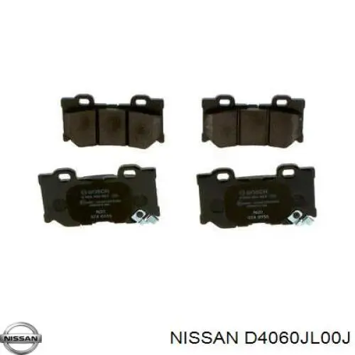 Колодки дисковые  Nissan/Infiniti D4060JL00J цена, от 46.91 USD