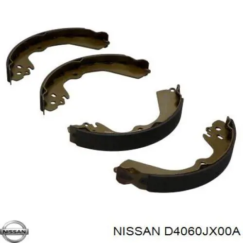 Купить D4060JX00A Nissan/Infiniti Задние барабанные тормозные колодки
