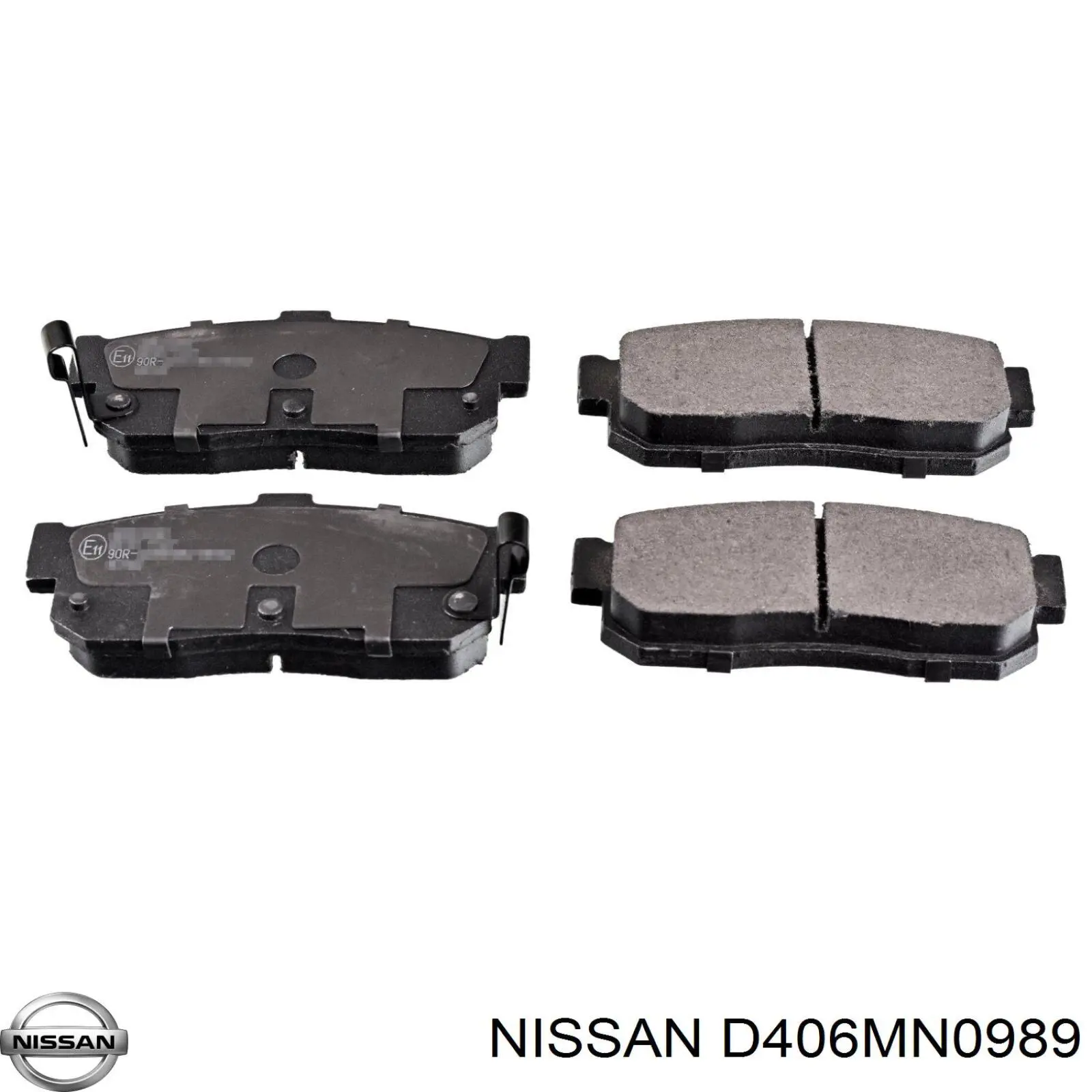 Задние тормозные колодки D406MN0989 Nissan