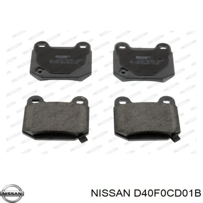Задние тормозные колодки D40F0CD01B Nissan/Infiniti