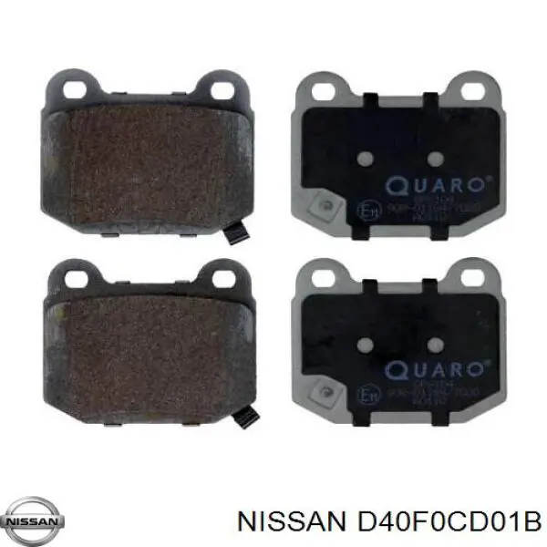 D40F0CD01B Nissan/Infiniti Колодки тормозные дисковые комплект
