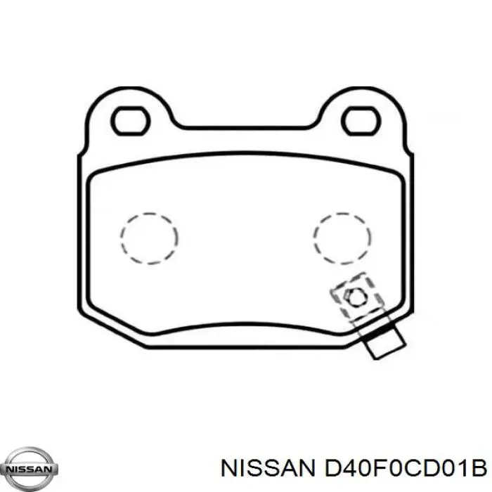 Купить D40F0CD01B Nissan/Infiniti Колодки тормозные задние, дисковые